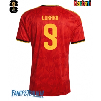 Belgia Romelu Lukaku #9 Tricou Fotbal Replică Mondial 2026 Barbati Acasa